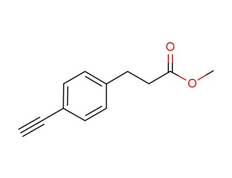 Molecular Structure of 1068471-18-0 (methyl 3-(4-ethynylphenyl)propanoate)