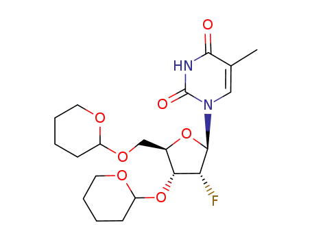 1-[(2R,3R,4R,5R)-3-Fluoro-4-(tetrahydro-pyran-2-yloxy)-5-(tetrahydro-pyran-2-yloxymethyl)-tetrahydro-furan-2-yl]-5-methyl-1H-pyrimidine-2,4-dione