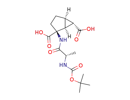 Bicyclo[3.1.0]hexane-2,6-dicarboxylic acid,
2-[[(2S)-2-[[(1,1-dimethylethoxy)carbonyl]amino]-1-oxopropyl]amino]-,
(1S,2S,5R,6S)-