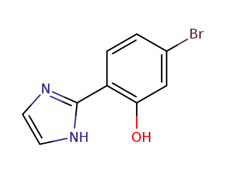 Molecular Structure of 1282516-66-8 (5-broMo-2-(1H-iMidazol-2-yl)phenol)