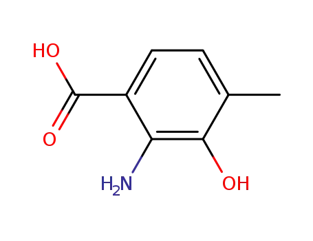 Molecular Structure of 552-14-7 (4-methyl-3-hydroxyanthranilic acid)