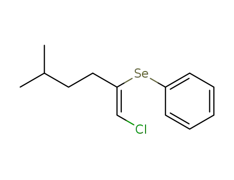 {1-[1-Chloro-meth-(Z)-ylidene]-4-methyl-pentylselanyl}-benzene