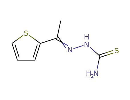 Molecular Structure of 5351-71-3 (1-(2-Thienyl)ethanone thiosemicarbazone)