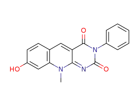 Pyrimido[4,5-b]quinoline-2,4(3H,10H)-dione,
8-hydroxy-10-methyl-3-phenyl-