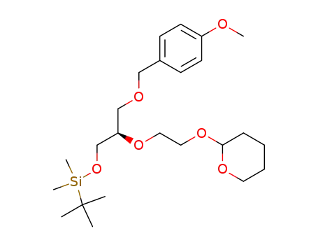 3-O-tert-butyldimethylsilyl-1-O-(4-methoxybenzyl)-2-O-[2-(tetrahydro-2H-pyran-2-yloxy)ethyl]-sn-glycerol