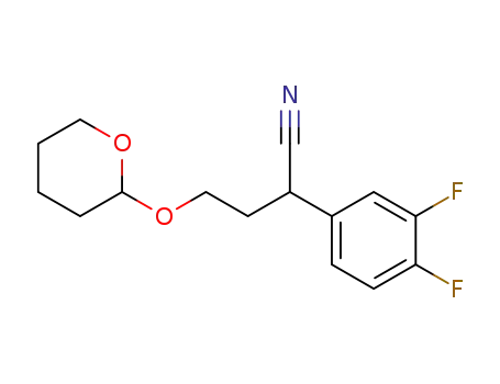 2-[[3-cyano-3-(3,4-difluorophenyl)]propyloxy]-2H-tetrahydropyran