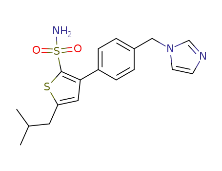 2-Thiophenesulfonamide,
3-[4-(1H-imidazol-1-ylmethyl)phenyl]-5-(2-methylpropyl)-