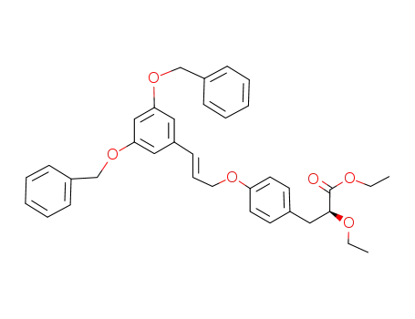 (E)-(S)-3-{4-[3-(3,5-bis-benzyloxy-phenyl)-allyloxy]-phenyl}-2-ethoxy-propionic acid ethyl ester