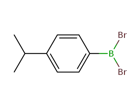 Molecular Structure of 76782-91-7 ((4-isopropylphenyl)dibromoborane)