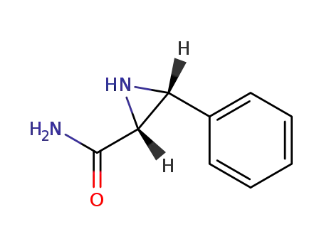 Molecular Structure of 88286-06-0 (2-Aziridinecarboxamide,3-phenyl-,cis-(9CI))