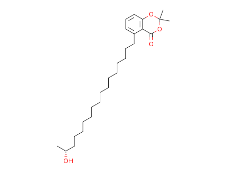 4H-1,3-Benzodioxin-4-one, 5-(16-hydroxyheptadecyl)-2,2-dimethyl-, (R)-