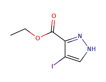 에틸 4- 요오도 -1H- 피라 졸 -5- 카르 복실 레이트