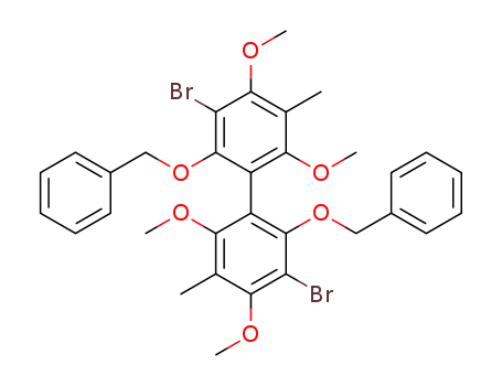 2,2'-dibenzyloxy-3,3'-dibromo-4,4',6,6'-tetramethoxy-5,5'-dimethylbiphenyl