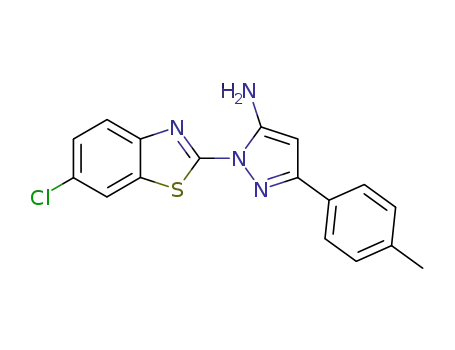 2-(6-chloro-benzothiazol-2-yl)-5-<i>p</i>-tolyl-2<i>H</i>-pyrazol-3-ylamine