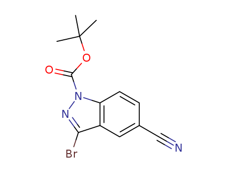 1H-Indazole-1-carboxylic acid, 3-bromo-5-cyano-, 1,1-dimethylethyl ester
