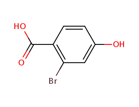 Molecular Structure of 28547-28-6 (2-Bromo-4-hydroxybenzoicacid)