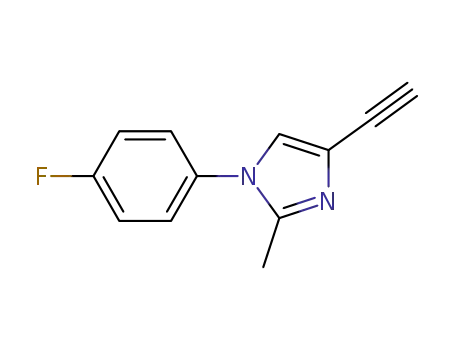 Molecular Structure of 761426-56-6 (1H-Imidazole,4-ethynyl-1-(4-fluorophenyl)-2-methyl-(9CI))