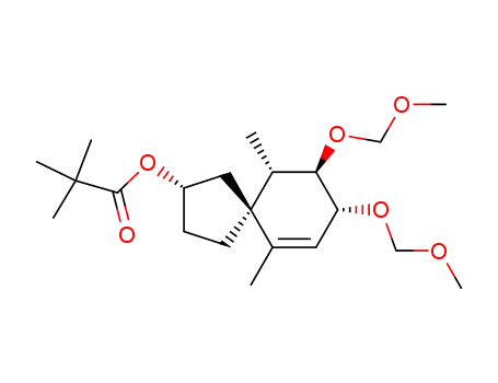 (2RS,5RS,8SR,9SR,10RS)-8,9-bis(methoxymethoxy)-6,10-dimethyl-2-pivaloyloxyspiro<4.5>dec-6-ene
