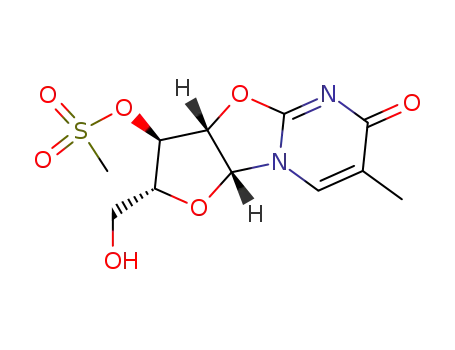 2,2'-Anhydro-1-(3'-O-methylsulfonyl-β-D-arabinofuranosyl)thymine