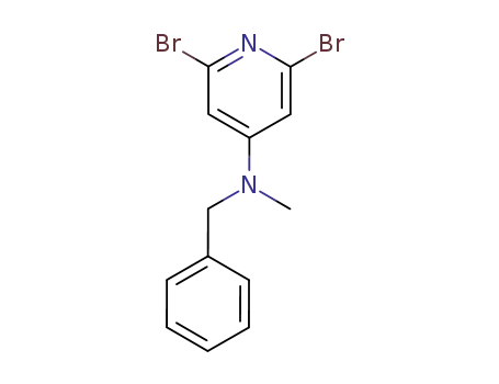 Molecular Structure of 192447-61-3 (4-Pyridinamine, 2,6-dibromo-N-methyl-N-(phenylmethyl)-)
