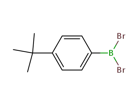 Molecular Structure of 76782-93-9 (Borane, dibromo[4-(1,1-dimethylethyl)phenyl]-)