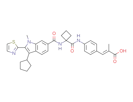 C<sub>33</sub>H<sub>34</sub>N<sub>4</sub>O<sub>4</sub>S