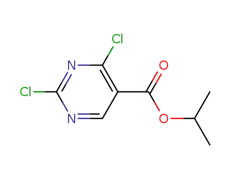 Molecular Structure of 69312-43-2 (isopropanyl 2,4-dichloropyriMidine-5-carboxylate)