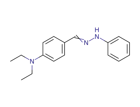 Molecular Structure of 3101-58-4 (Benzaldehyde, 4-(diethylamino)-, phenylhydrazone)