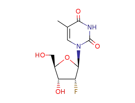 Molecular Structure of 122799-38-6 (2'-DEOXY-2'-FLUOROTHYMIDINE)