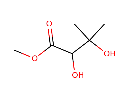 Molecular Structure of 80567-47-1 (Butanoic acid, 2,3-dihydroxy-3-methyl-, methyl ester)