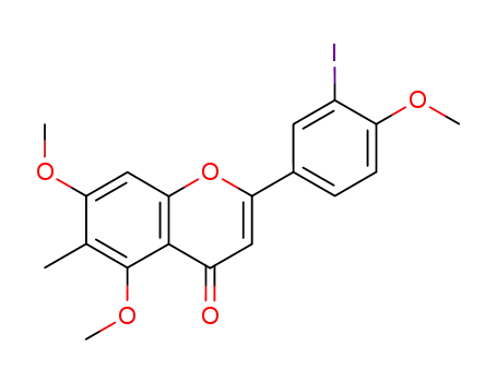 6-C-methyl-3'-iodo-4',5,7-trimethoxyflavone