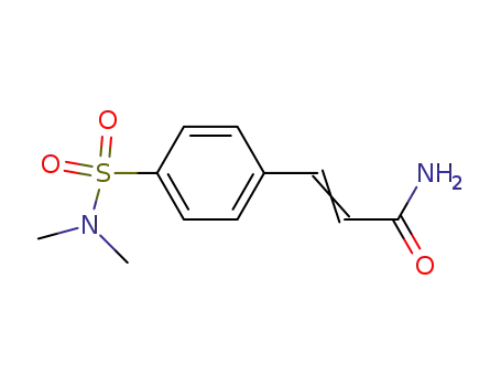 Molecular Structure of 92082-68-3 (2-Propenamide, 3-[4-[(dimethylamino)sulfonyl]phenyl]-)