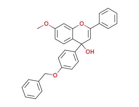 4-(p-benzyloxyphenyl)-4-hydroxy-7-methoxy-2-phenyl-4H-chromene