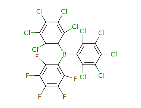 Molecular Structure of 1286770-04-4 (B(C<sub>6</sub>Cl<sub>5</sub>)2(C<sub>6</sub>F<sub>5</sub>))