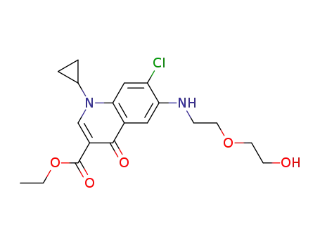 ethyl 7-chloro-1-cyclopropyl-6-[2-(2-hydroxyethoxy)ethylamino]-4-oxo-1,4-dihydroquinoline-3-carboxylate