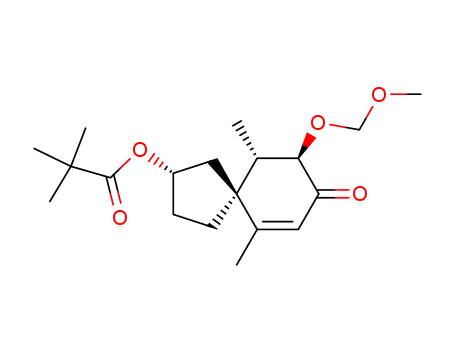 (2RS,5RS,9SR,10RS)-9-methoxymethoxy-6,10-dimethyl-2-pivaloyloxyspiro<4.5>dec-6-en-8-one