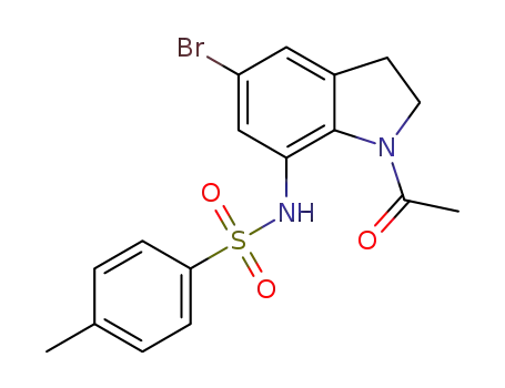 Molecular Structure of 1612872-73-7 (N-(1-acetyl-5-bromoindolin-7-yl)-4-methylbenzenesulfonamide)