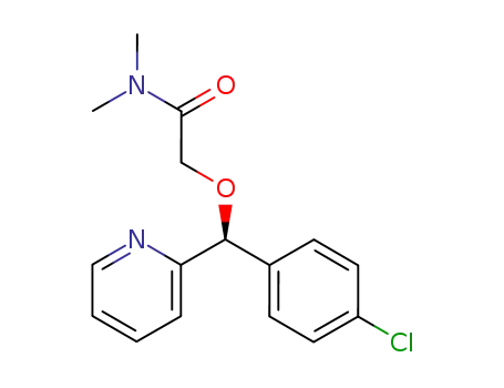 Acetamide, 2-[(4-chlorophenyl)-2-pyridinylmethoxy]-N,N-dimethyl-, (S)-