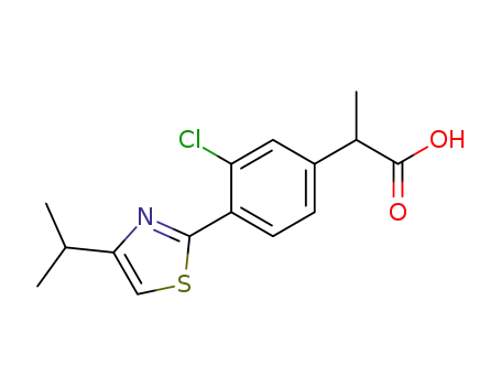 3-クロロ-α-メチル-4-(4-イソプロピル-2-チアゾリル)ベンゼン酢酸