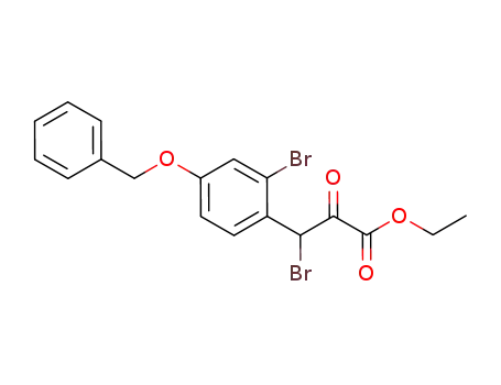 ethyl 3-bromo-3-(4-benzyloxy-2-bromophenyl)-2-oxopropanoate