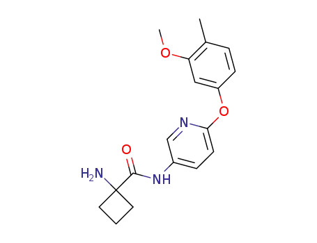 1-amino-N-(6-{[4-methyl-3-(methyloxy)phenyl]oxy}-3-pyridinyl)cyclobutanecarboxamide