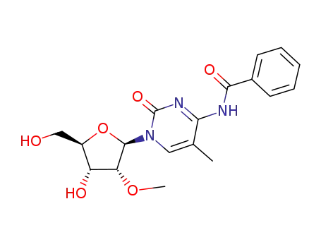 Molecular Structure of 158966-50-8 (Cytidine, N-benzoyl-5-methyl-2'-O-methyl-)