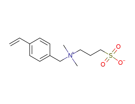 Molecular Structure of 172530-02-8 (4-vinylbenzyldimethylammonio propanesulfonate)