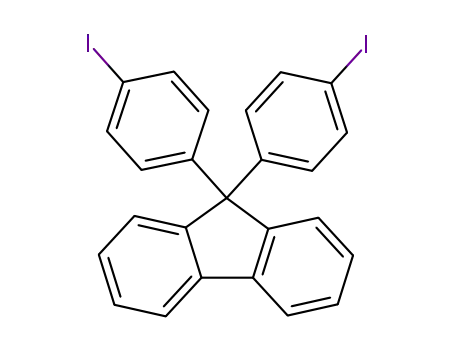 Molecular Structure of 474115-76-9 (9H-Fluorene, 9,9-bis(4-iodophenyl)-)