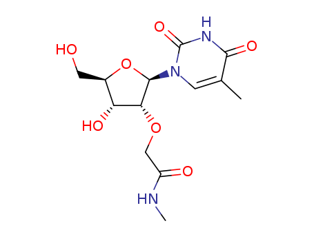 2-(((2R,3R,4R,5R)-4-Hydroxy-5-(hydroxymethyl)-2-(5-methyl-2,4-dioxo-3,4-dihydropyrimidin-1(2H)-yl)tetrahydrofuran-3-yl)oxy)-N-methylacetamide