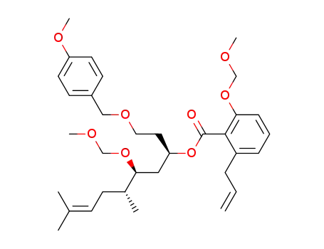 2-allyl-6-methoxymethoxy-benzoic acid (1R,3S,4R)-1-[2-(4-methoxy-benzyloxy)-ethyl]-3-methoxymethoxy-4,7-dimethyl-oct-6-enyl ester