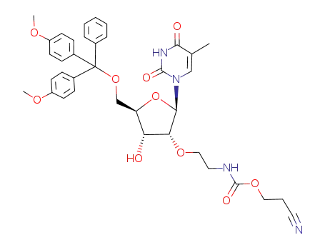 2'-O-[N-(2-cyanoethoxycarbonyl)-2-aminoethyl]-5'-O-(4,4'-dimethoxytrityl)-5-methyluridine