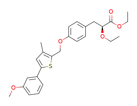(S)-2-ethoxy-3-(4-((5-(3-methoxyphenyl)-3-methylthiophen-2-yl)methoxy)phenyl)propionic acid ethyl ester