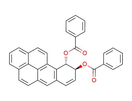 Molecular Structure of 79970-85-7 (trans-9,10-bis(benzoyloxy)-9,10-dihydrobenzo<a>pyrene)