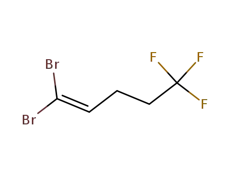 Molecular Structure of 1139876-47-3 (1,1-Dibromo-5,5,5-trifluoro-1-pentene)